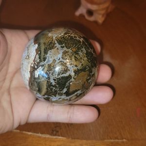 Ocean jasper sphere
